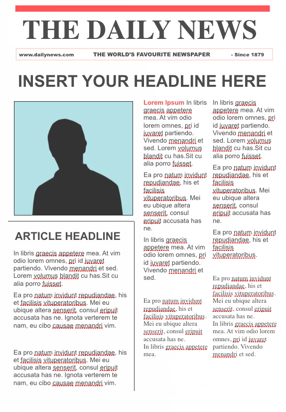 free editable newspaper templates for word