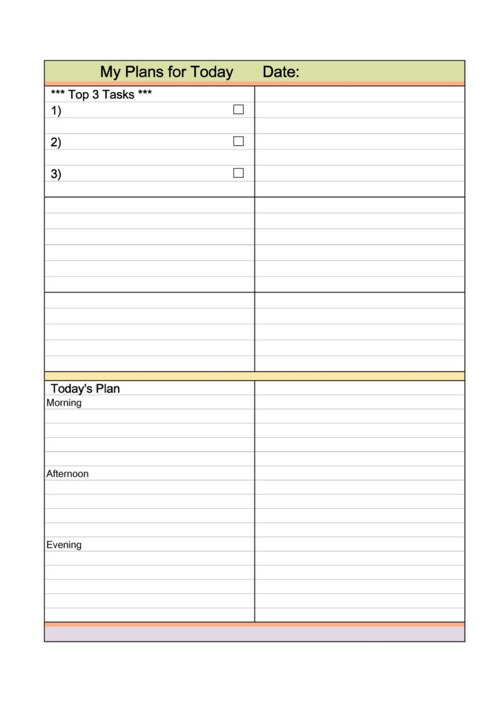 Daily Work Schedule Template, Daily Schedule Template, Free Daily Work Log Template