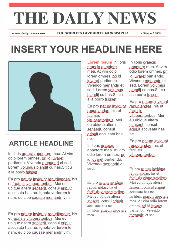Newspaper Article Example For Students Pdf : Newspaper Template For ...